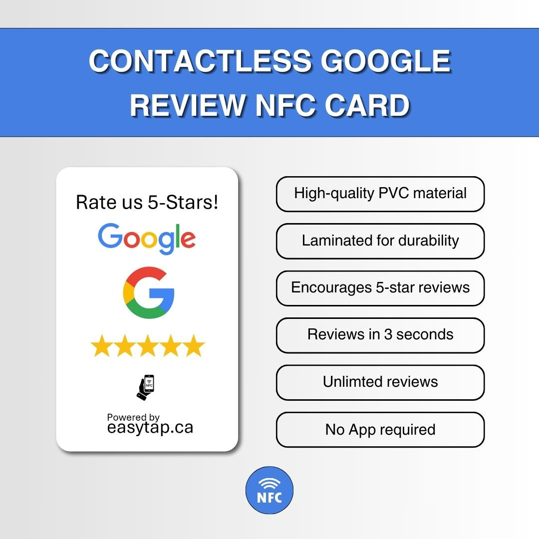 EasyTap Contactless Google Review NFC Card