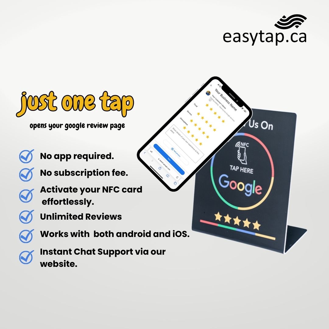 EasyTap Google Review NFC Stand for Business