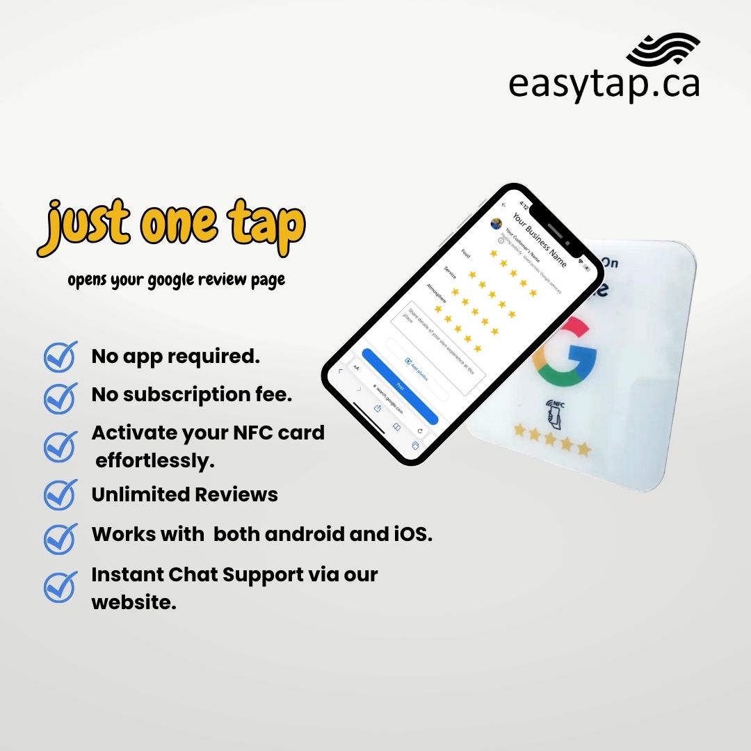 EasyTap Contactless NFC Google Plate